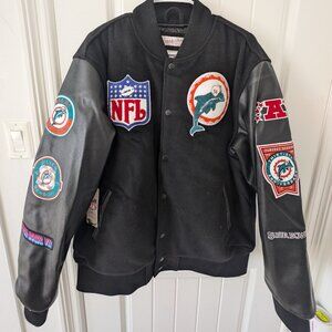 NWT Men's Mitchell & Ness Black Miami Dolphins Collection Vintage